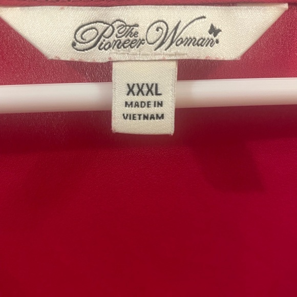 The Pioneer Woman 3/4 sleeves Shark bite hem Tunic Top-XXL- NWOT - Picture 4 of 11